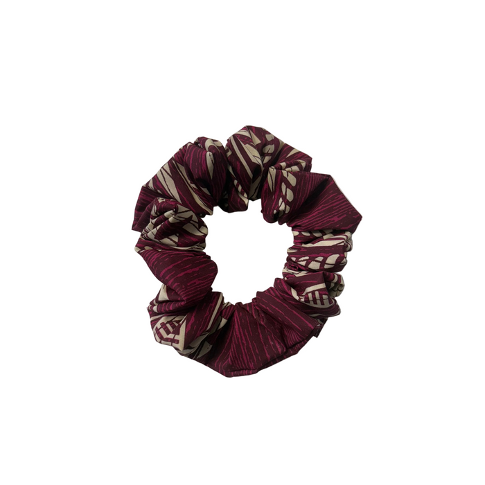 Tribal Scrunchie, Tan/Maroon Leilanis Attic