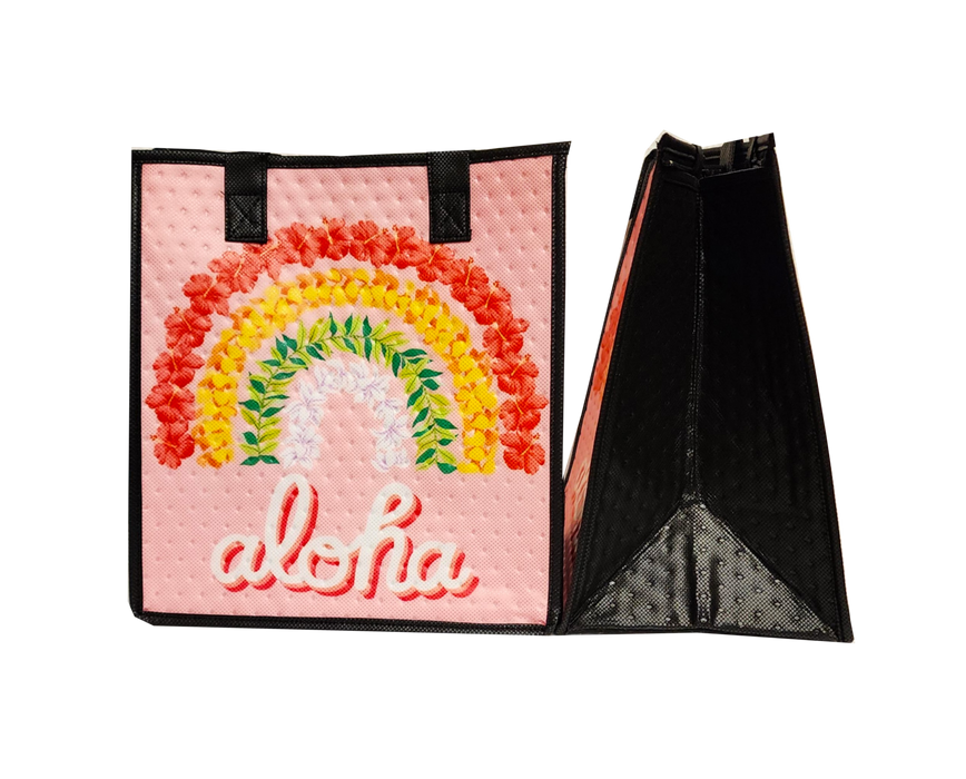 Medium Insulated Cooler Bag, Lei'd Back Pink