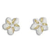 Two Tone Plumeria Earrings, 4 sizes - Earrings