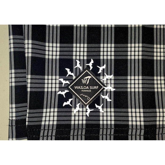 Wailoa “Black Palaka” Board Shorts Paradise Isle Creations