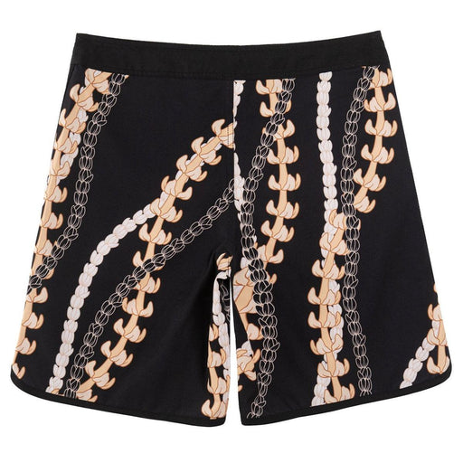 Wailoa "Black Puakenikeni" Board Shorts Paradise Isle Creations