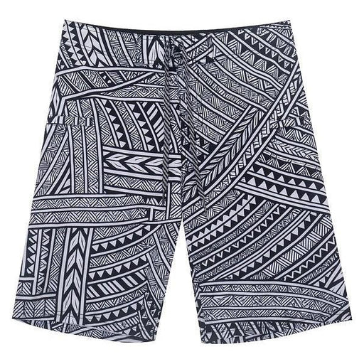 Wailoa "Black Tribal" Board Shorts Paradise Isle Creations