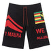 Wailoa "Black/Mauna Kea" Board Shorts Paradise Isle Creations