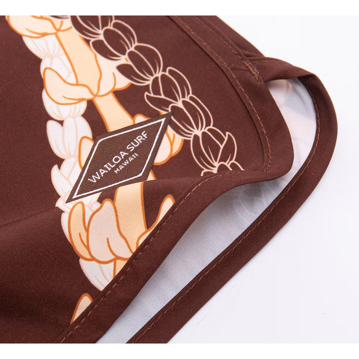 Wailoa "Coffee Puakenikeni - Pikake" Board Shorts Paradise Isle Creations