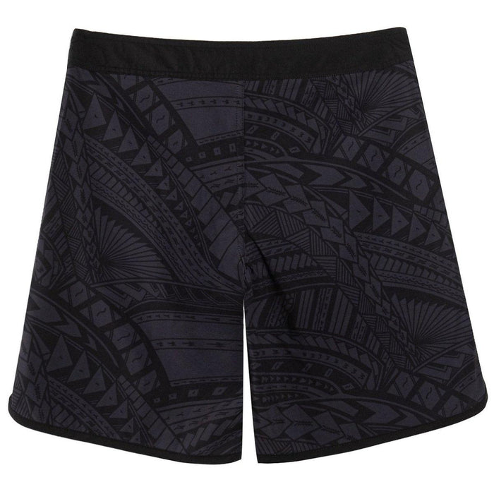 Wailoa "Dark Grey Tribal" Board Shorts Paradise Isle Creations