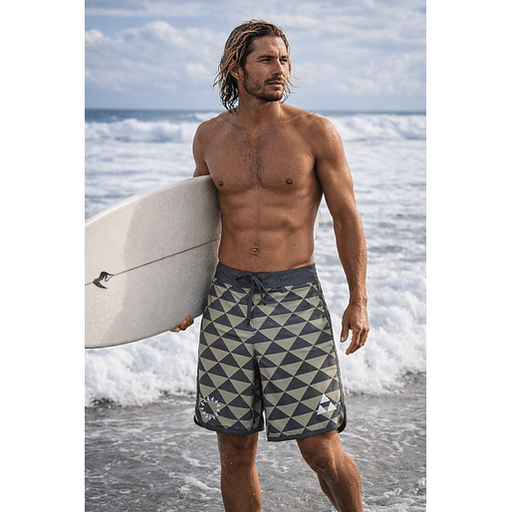 Wailoa “Green Triangle Tribal” Board Shorts Paradise Isle Creations
