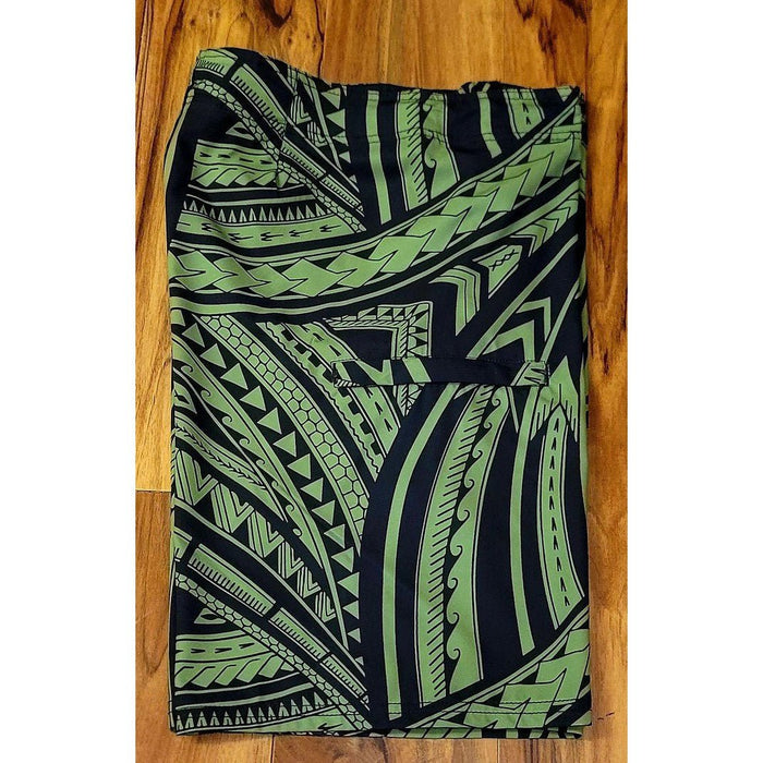 Wailoa “Green Tribal” Board Shorts - Board Shorts - Mens - Leilanis Attic