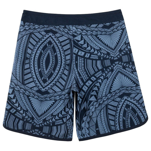 Wailoa "Navy Tribal" Board Shorts Paradise Isle Creations