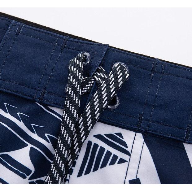 Wailoa "Navy Tribal" Board Shorts Paradise Isle Creations
