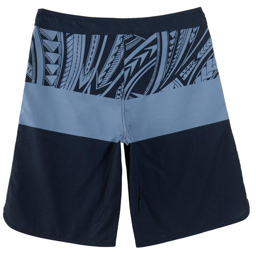 Wailoa "Navy/Blue Tribal Block" Board Shorts Paradise Isle Creations