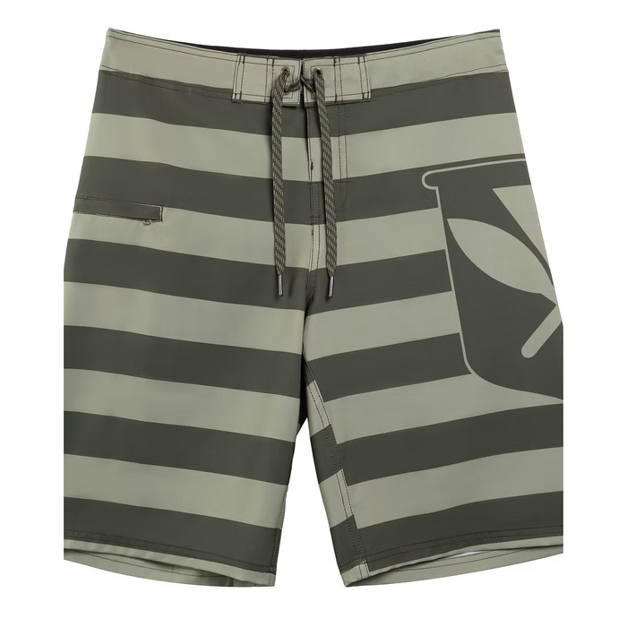 Wailoa "Olive Green Kanaka" Board Shorts Paradise Isle Creations