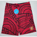 Wailoa “Red Tribal w/ Coat of Arms” Board Shorts Paradise Isle Creations