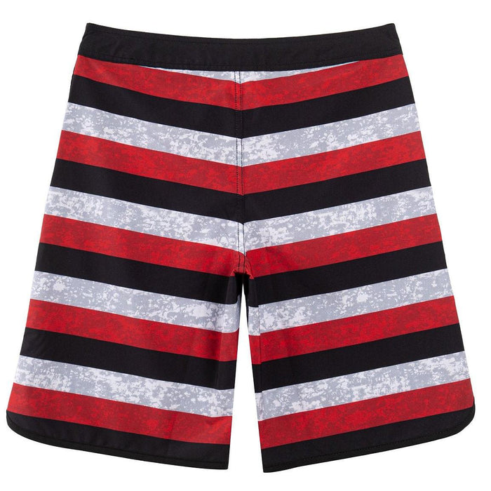 Wailoa "Red/Black Hawaii Flag" Board Shorts Paradise Isle Creations