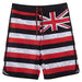 Wailoa "Red/Black Hawaii Flag" Board Shorts Paradise Isle Creations