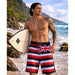 Wailoa "Red/Black Hawaii Flag" Board Shorts Paradise Isle Creations