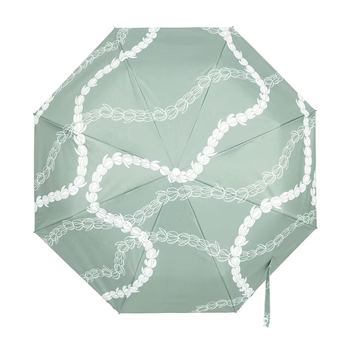 Wailoa Umbrella, Sage Pikake Lei Paradise Isle Creations