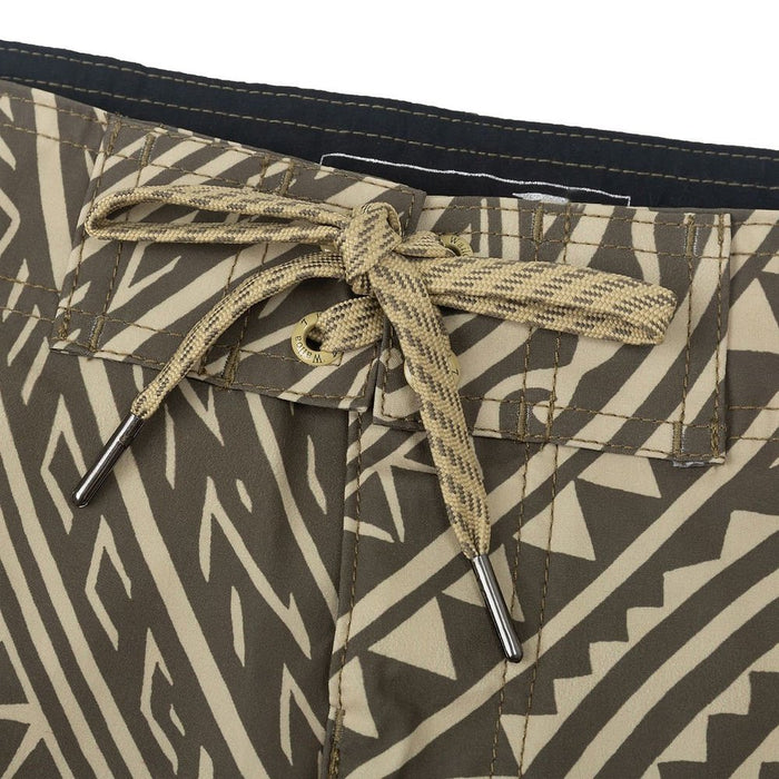 Wailoa “Yellow Tribal” Board Shorts-Board Shorts - Mens-Leilanis Attic