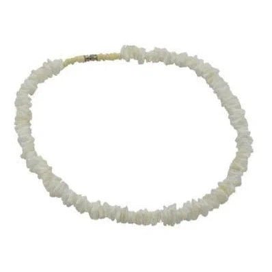 White Rose Clam Shell Necklaces - Necklace