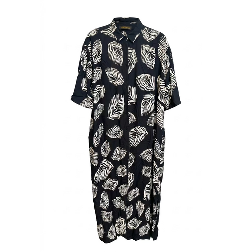 "Wild Monstera" Mojito Dress, Black/White Casual Movements Inc.
