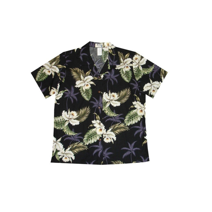 Womens Hawaiian Shirt, Classic Orchid - Aloha Shirt - Womens - Leilanis Attic