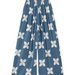 Women's Rayon Smock Waist Pants, "Blue Ulu Quilt", Blue Paradise Isle Creations