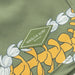 Womens Waiola Board Shorts, Sage Green Puakenikeni Lei Paradise Isle Creations