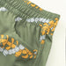 Womens Waiola Board Shorts, Sage Green Puakenikeni Lei Paradise Isle Creations