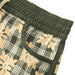 Womens Waiola Board Shorts, Warm Eucalyptus Hawaiian Quilt Paradise Isle Creations
