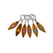 Wood Surfboard with Hibiscus Keychain DK Hawaiian Collection