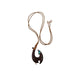 Wood and Bone with Mother of Pearl Fish Hook Pendant Necklace - Jewelry