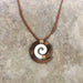 Wood/Bone Koru Necklace with Adjustable Cord - Accessories