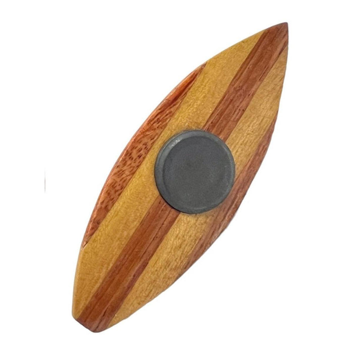 Wooden Surfboard w/ Hibiscus Magnet DK Hawaiian Collection