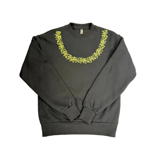 Yellow Plumeria Lei Crewneck Tishify