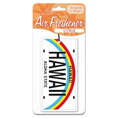Air Freshener Hawai'i License Plate (Citrus scent) - Air Freshener - Leilanis Attic