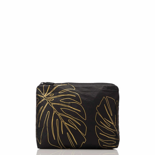 Aloha Collection "Lanai Gold/Black" Small Pouch - Travel Pouch - Leilanis Attic