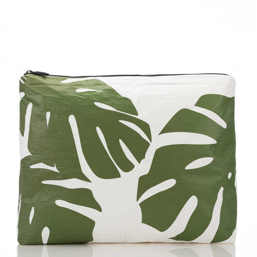 Aloha Collection "Monstera Seaweed" Max Travel Pouch - Travel Pouch - Leilanis Attic
