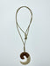 Bone and Wood Circle Fish Hook Pendant Necklace - Jewelry - Leilanis Attic