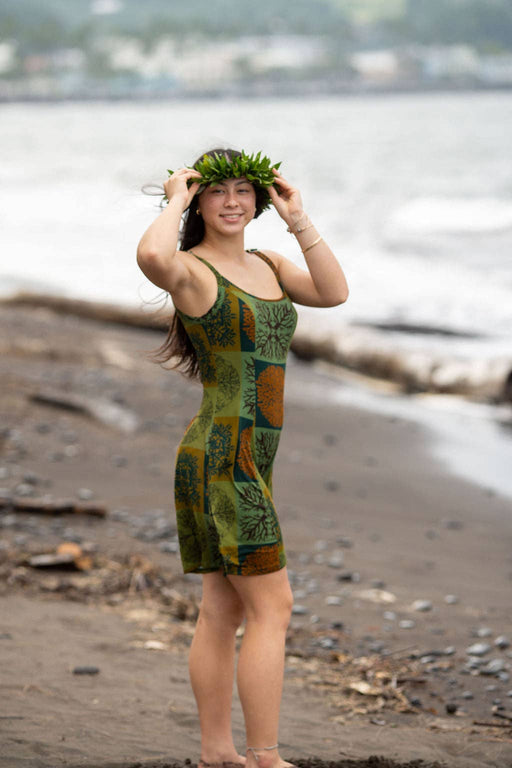 Women's Cami Dress in Limu Paradise Now Hawaiʻi
