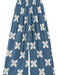Women's Rayon Smock Waist Pants, "Blue Ulu Quilt", Blue Paradise Isle Creations