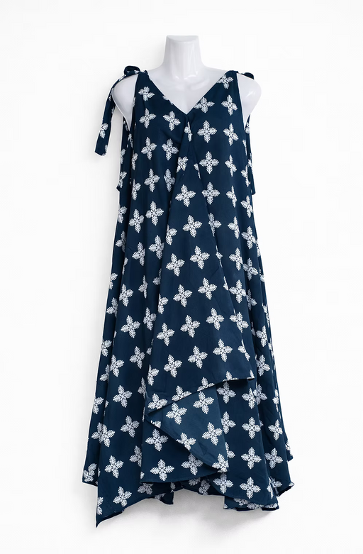 Moani Maxi Dress, Blue Ulu Paradise Isle Creations