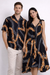 Moani Maxi Dress, Black with Yellow Puakenkeni Lei Paradise Isle Creations
