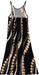 Moani Womens Long Maxi Dress "Puakenikeni Pikake Lei", Black Paradise Isle Creations
