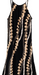 Moani Womens Long Maxi Dress "Puakenikeni Pikake Lei", Black Paradise Isle Creations