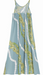 Moani Womens Long Maxi Dress "Kalo / Pikake Lei", Blue Paradise Isle Creations