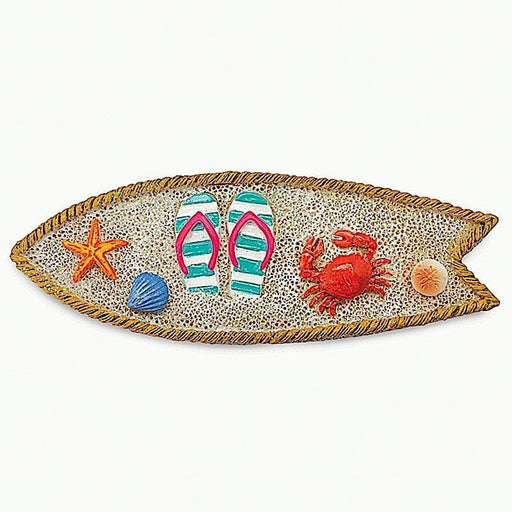 Coastal HP Polyresin Magnet, Surfboard with Crab - Magnet - Leilanis Attic