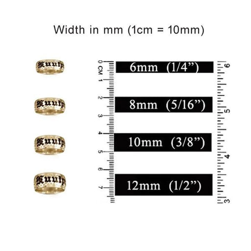 Custom Ring Bandwidth 10mm - Leilanis Attic