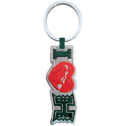 Embroidered "I Love H" Keychain - Keychain - Leilanis Attic