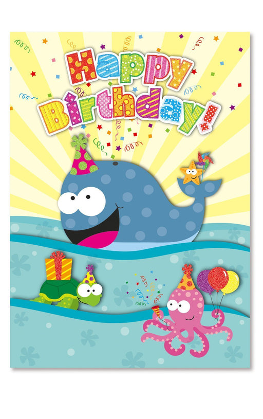 Greeting Card, “Happy birthday Whale of a Time” - Greeting Card - Leilanis Attic