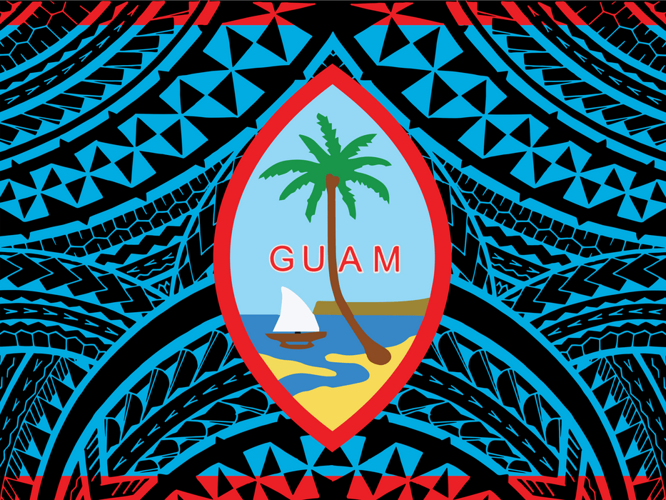 Guam Seal Tribal Hooded Blanket - Hooded Blanket - Leilanis Attic
