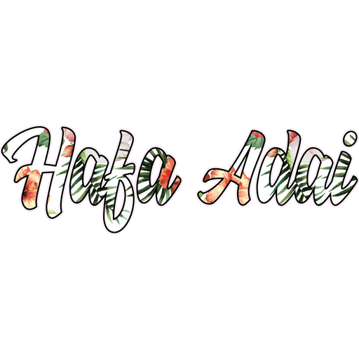Hafa Adai Tropical Floral Sticker - sticker - Leilanis Attic